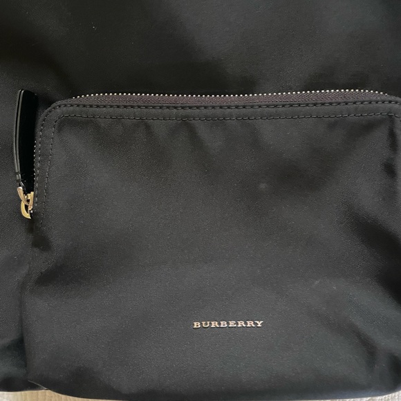Authentic Burberry Nylon Black Backpack Unisex Large Size 15”H x 5”D x 11.5”L - Picture 11 of 13